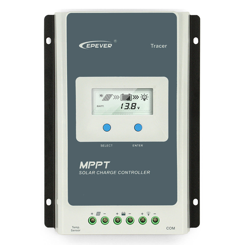 10A Epever MPPT Auto Max DC-100V Input Solar Charge Controller 12V/24V for Solar Panel System Regulator, Common Negative Grounding (Tracer-1210AN) -  - PowMr - Inverter Charger China Inc.